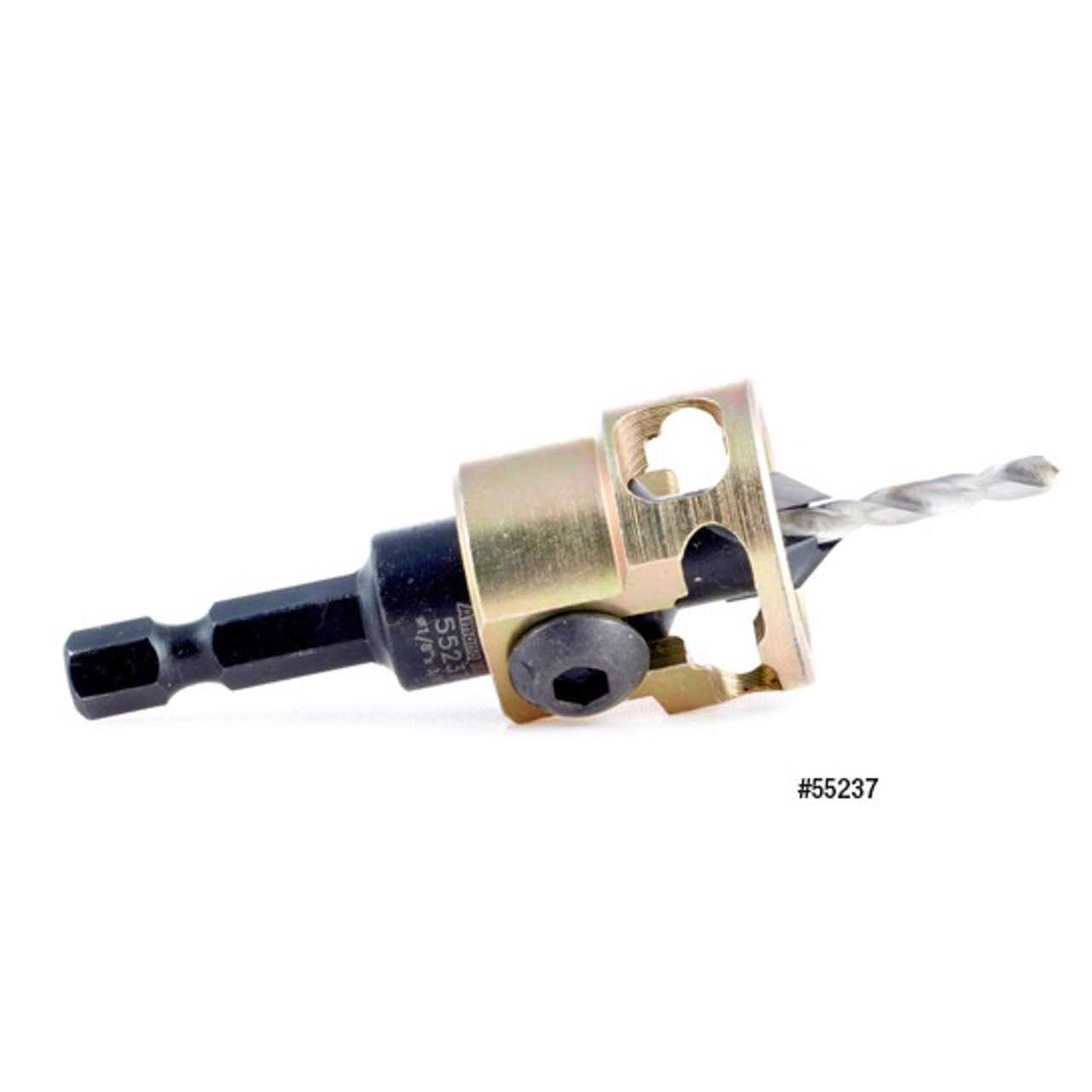 Amana 55239 Carbide Tipped Adjustable Countersink w/Depth-Stop 3/8 D x 49 Degree - Image 4