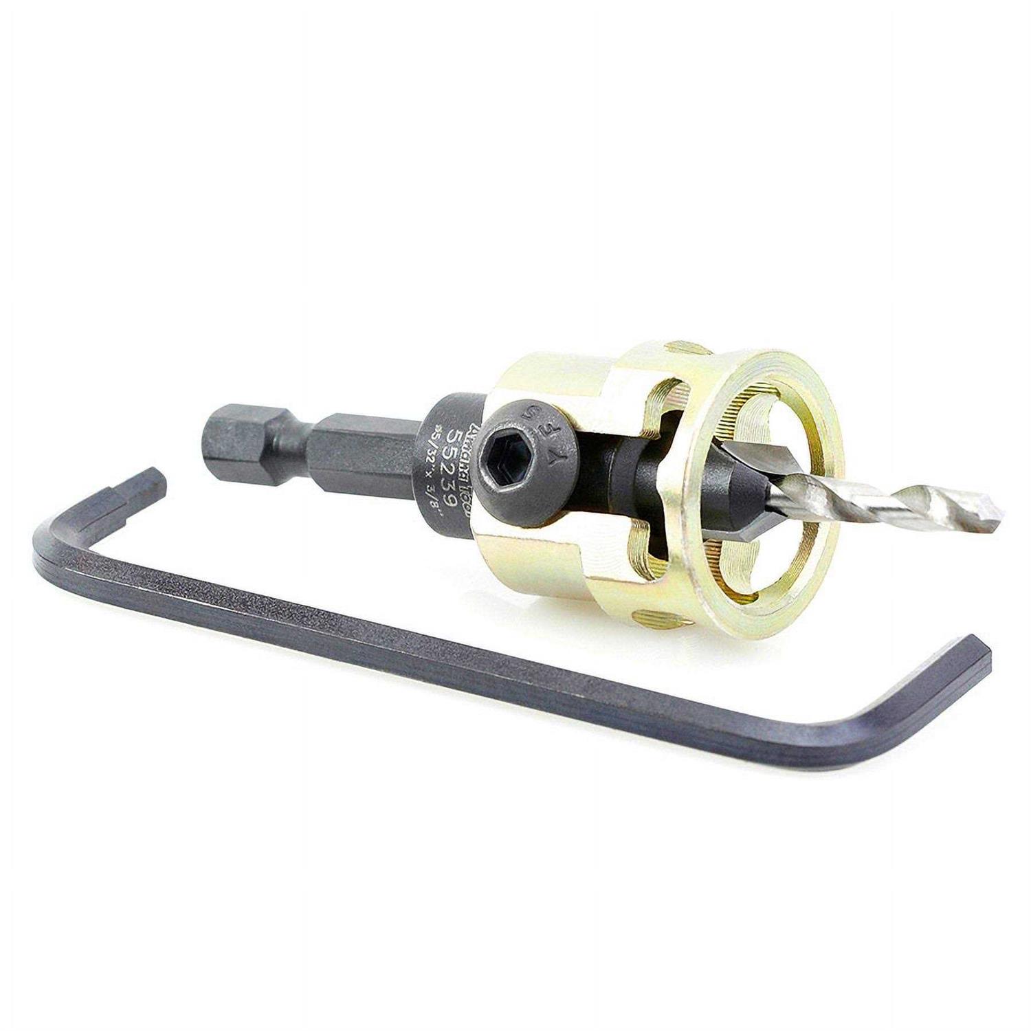 Amana 55239 Carbide Tipped Adjustable Countersink w/Depth-Stop 3/8 D x 49 Degree - Image 5