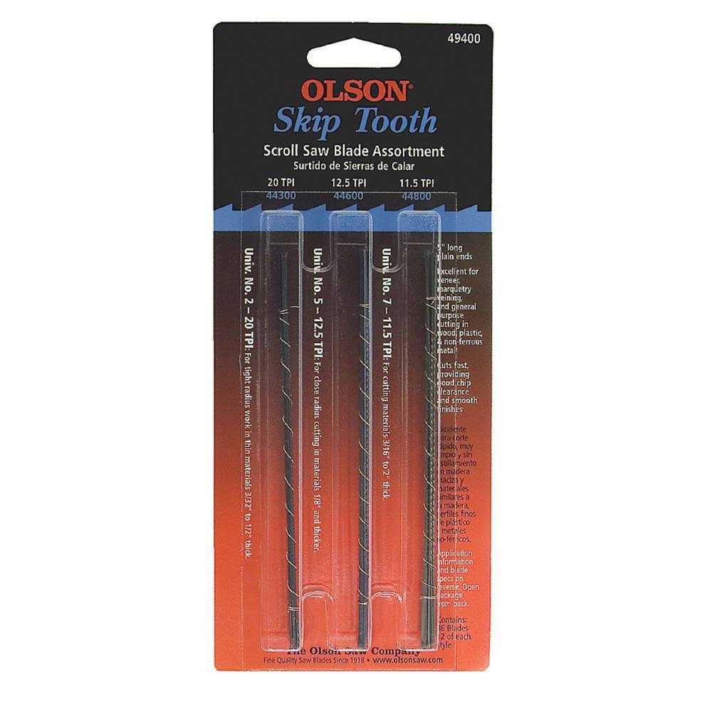 Olson Saw FR49400 Skip Tooth Scroll Saw Blade Assortment - Image 5