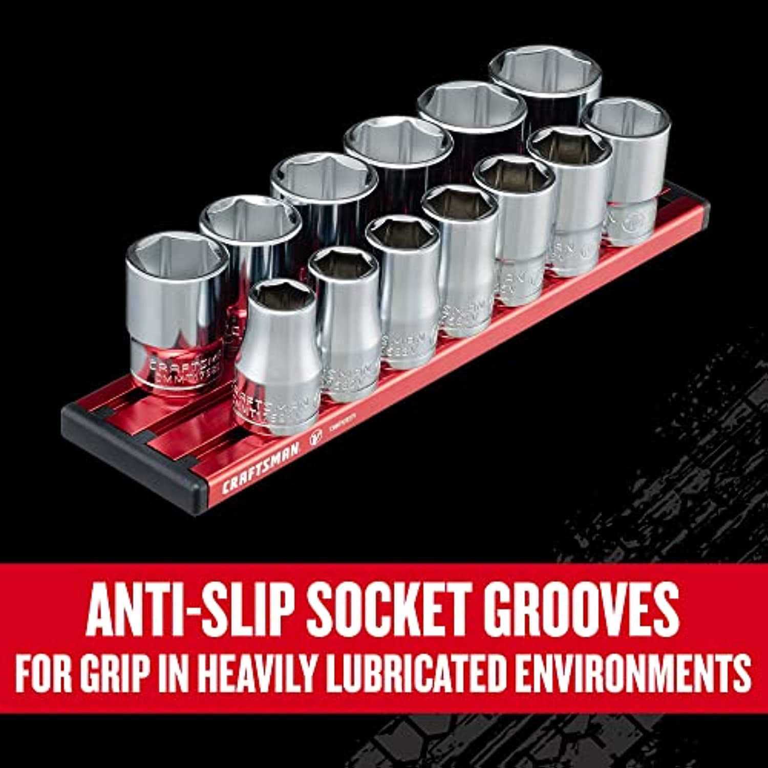 Craftsman V-Series 1/2 in. Drive Metric 6 Point Socket Set 13 pc - Image 3