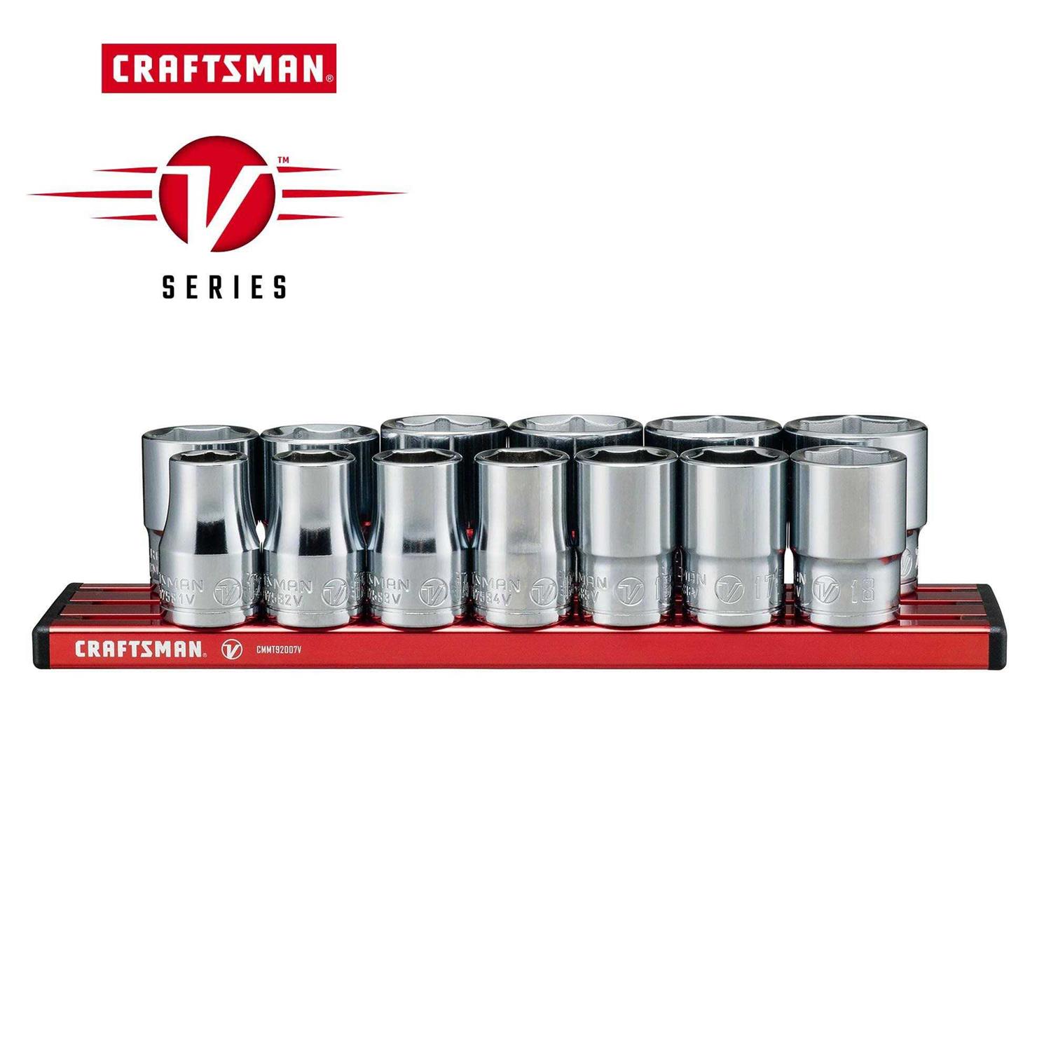 Craftsman V-Series 1/2 in. Drive Metric 6 Point Socket Set 13 pc - Image 5