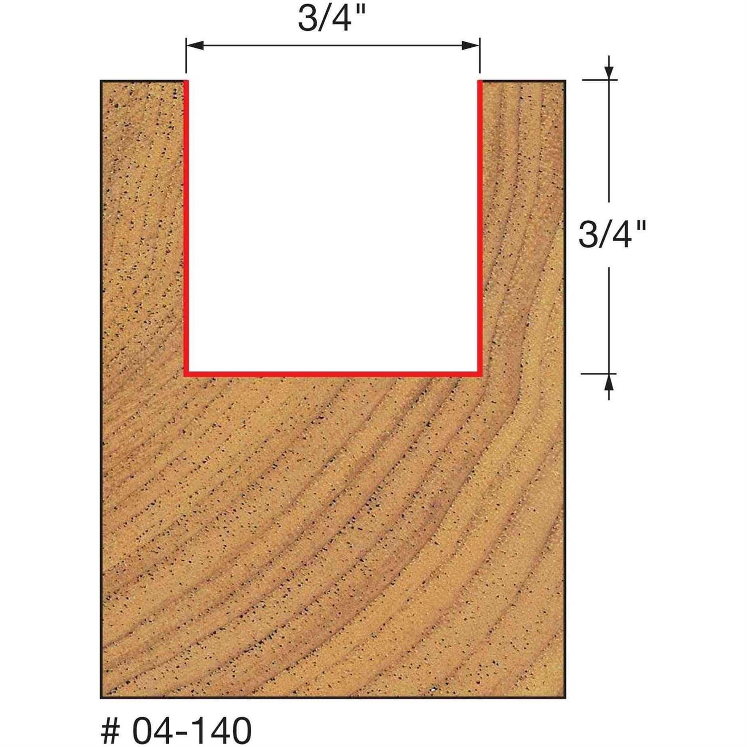 Freud Double Flute Straight Bit 04-140 - Image 3