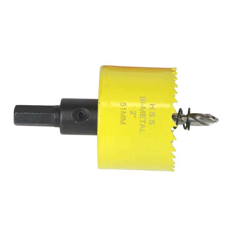 JIECHENG 51mm 2 inch Hole Saw,HSS Bi-Metal Hole Cutter with Arbor Mandrel for Cutting Steel,Aluminium,Brass,Copper,Zinc,Tin,Wood - Image 4