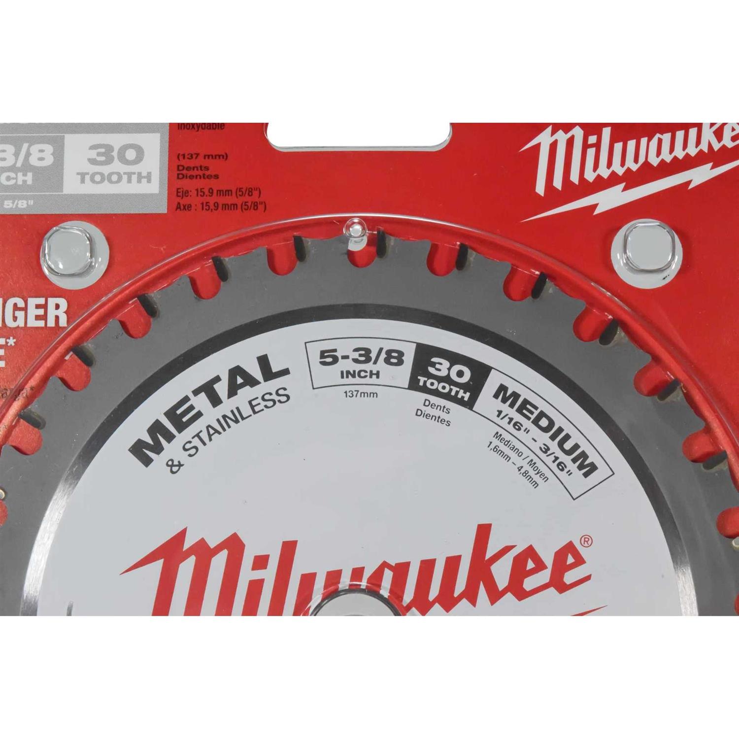 Milwaukee 48-40-4205 5-3/8 Metal Cutting Circular Saw Blade 5/8 Arbor - Image 4