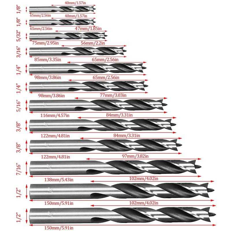 Owl Tools Brad Point Wood Drill Bit Set Carpenters Quality - Image 5