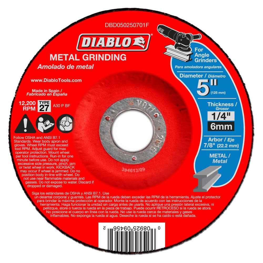 Diablo 14 in. Metal High Speed Cut Off Disc 1 DBD140125A01F - Image 5