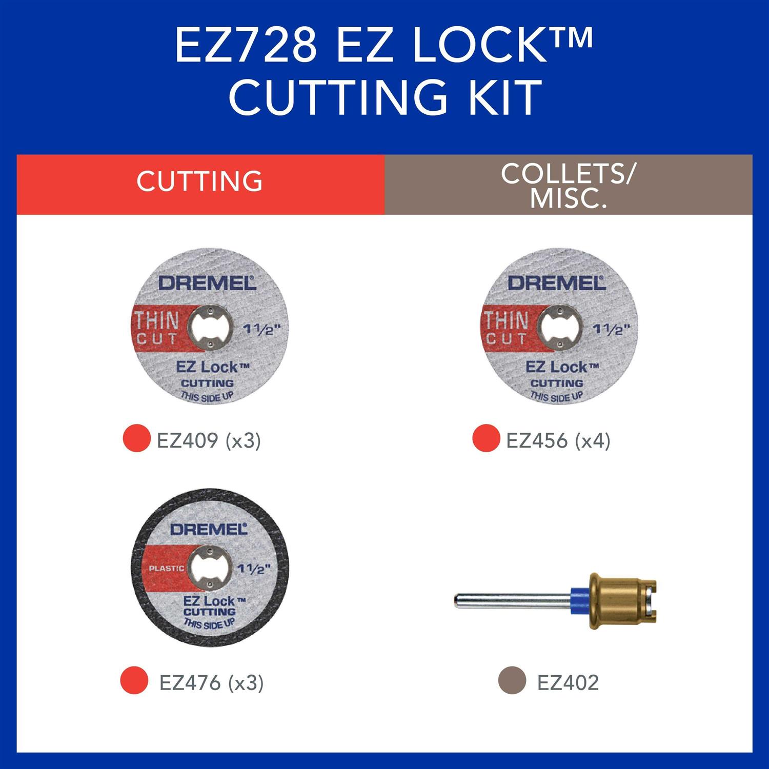 Dremel Cutting Accessory Kit EZ Lock Rotary Tool EZ728-02 - Image 4