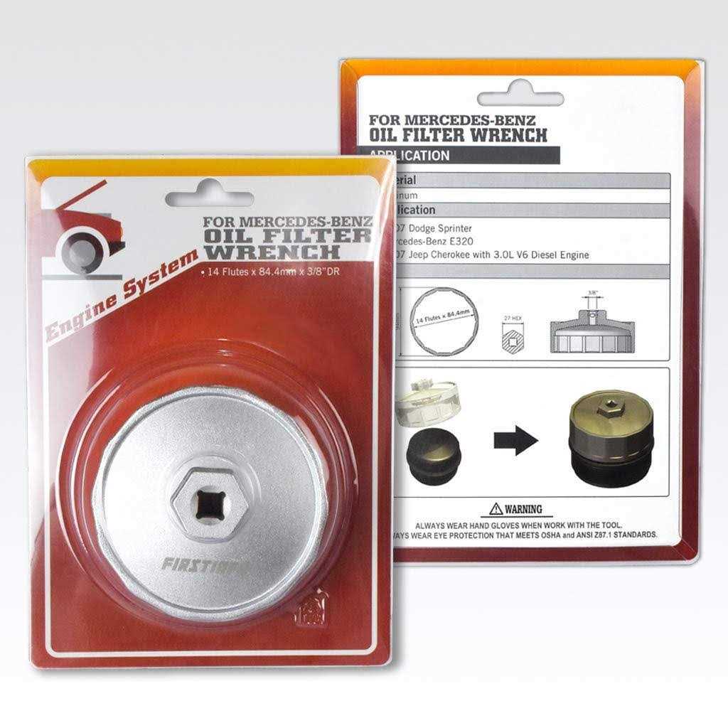 FIRSTINFO TOOLS FIT YOUR NEEDS FIRSTINFO F3546Benz 84.4 mm 14 Flutes Oil Filter Wrench for Mercedes-Benz, Dodge and Jeep with 3.0L Diesel Engines - Image 4