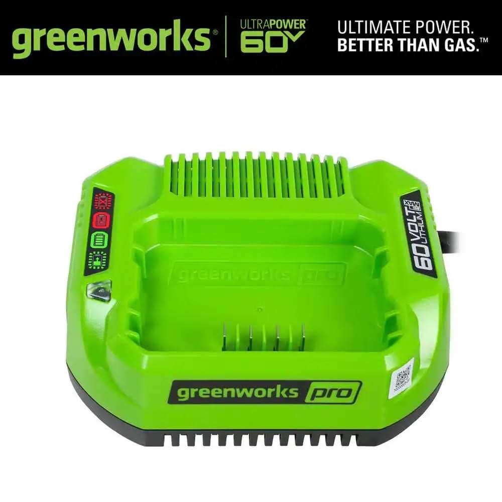 Greenworks Pro 60-Volt Standard Charger 60V Cac801 - Image 3
