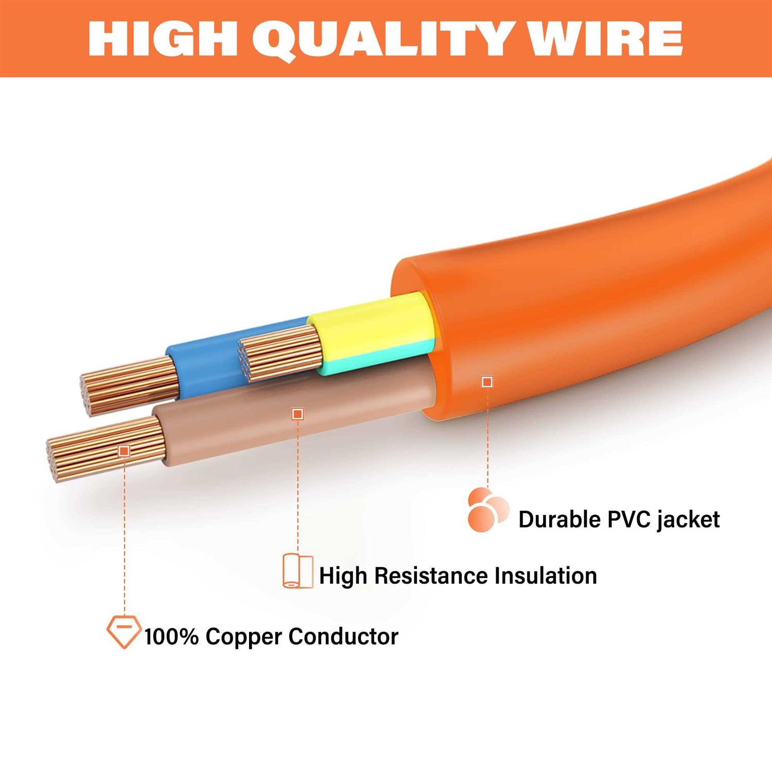 Flameweld Welder Adapter Cord NEMA L14-30P Twist Locking to 6-50R 4 Prong Generator to 3 Prong Welder Power Adapter Cord - Image 4