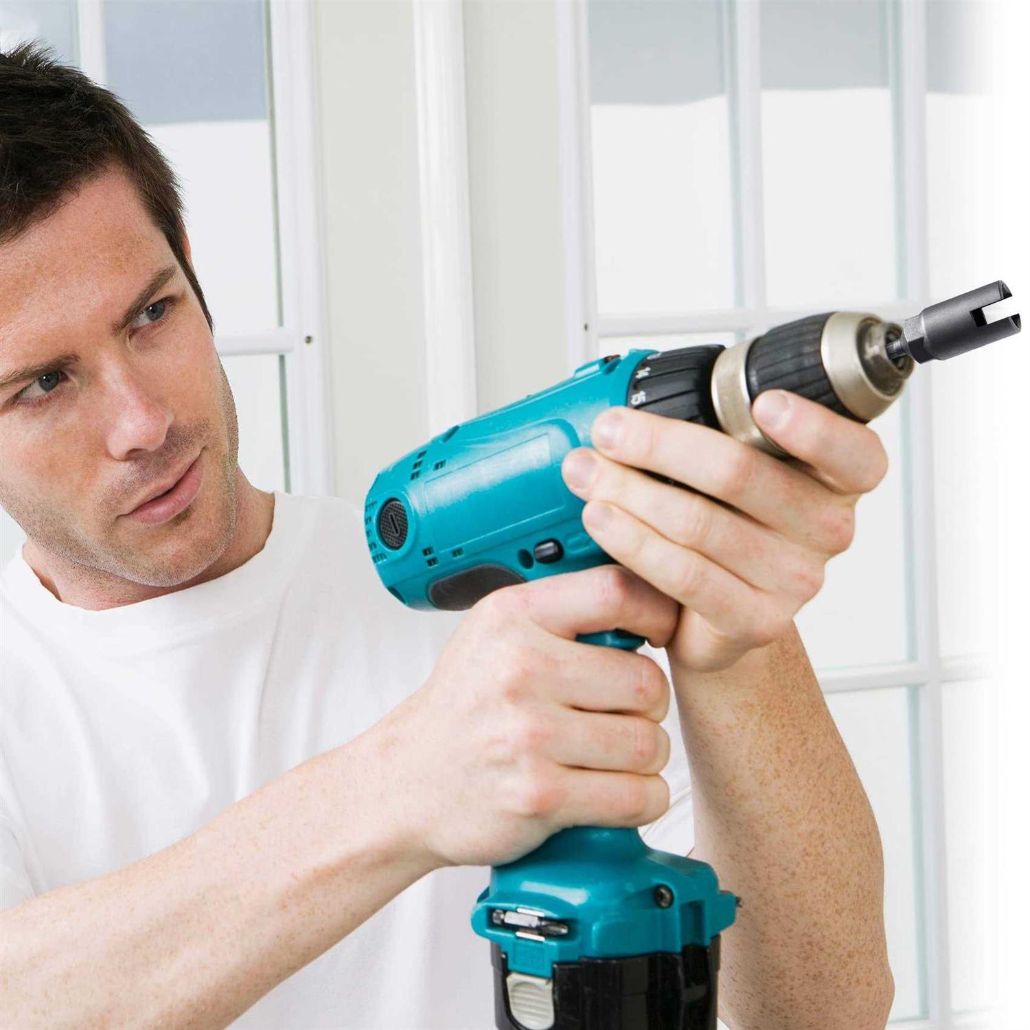 PAGOW 1/4 Hex Shank Upgraded Large Slotted Hurricane Wingnut Driver Wing Nut Drill Bit Socket Tool for Panel Wing Nuts - Image 4