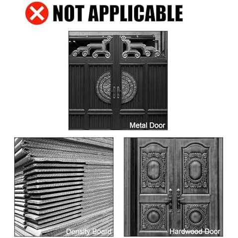 Door Lock Installation Kit,1-3/8 1-3/4 Door Hole Drilling Tool with Guide Template,with 2pcs Door Lock Hole Saw,Door Knob Installation Kit - Image 5