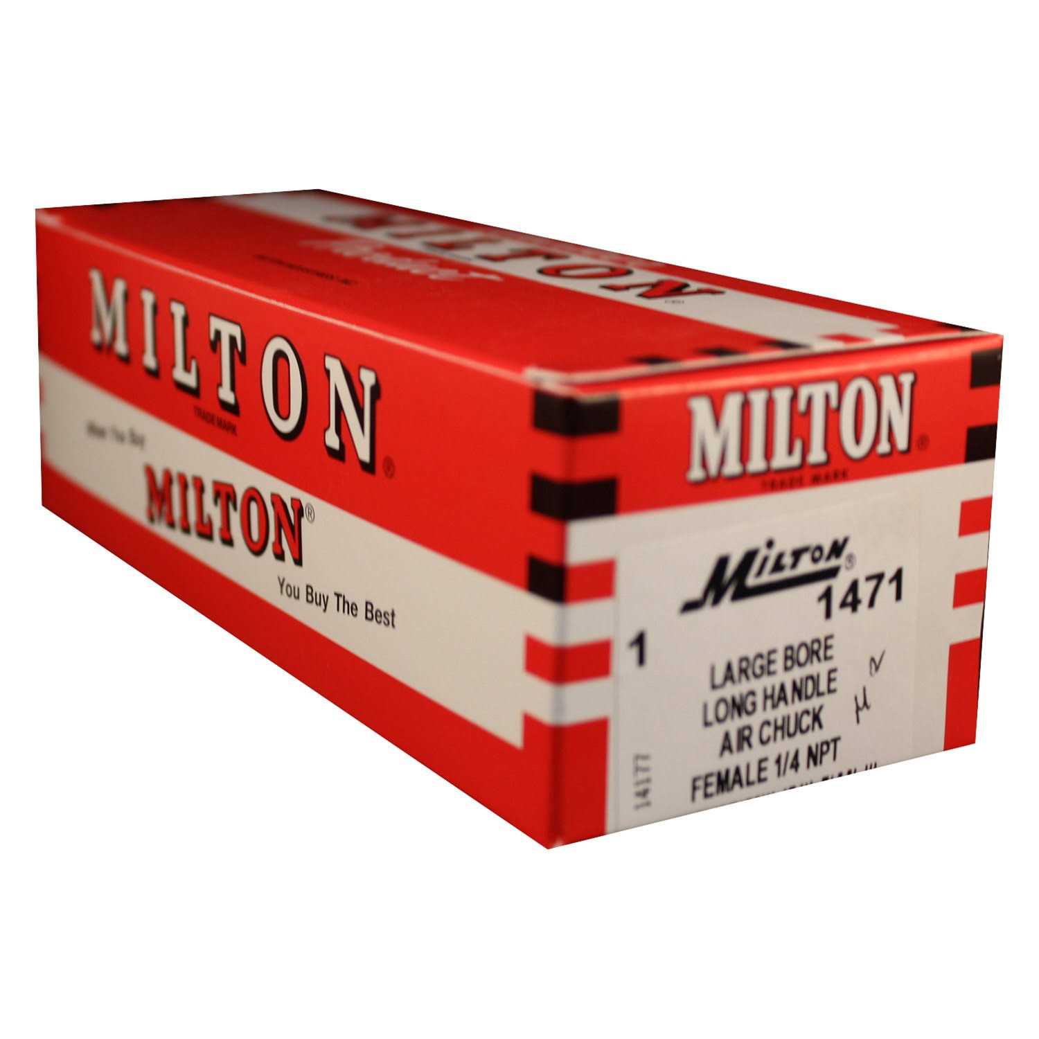 Milton 1471 1/4 FNPT Long Handled Lock On Air Chuck - Image 3
