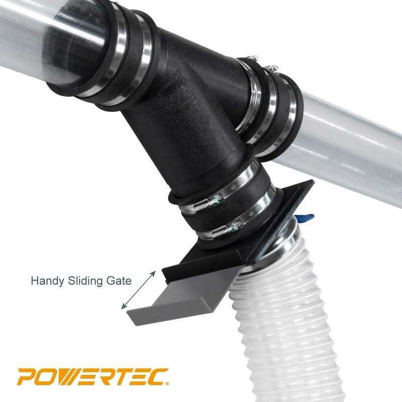 Powertec 70133 2-1/2-Inch Blast Gate for Vacuum/Dust Collector - Image 5