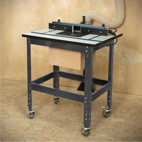 POWERTEC Router Table Stand 36 in. x 28 in., 400 lbs. Router Table Stand, with Adjustable Legs and Levelers for Woodworking - Image 5