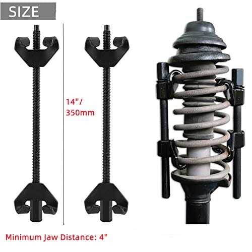 Kuntec 14inch Macpherson Coil Spring Compressor Auto Suspension Strut Remover Installer Tool - Image 2
