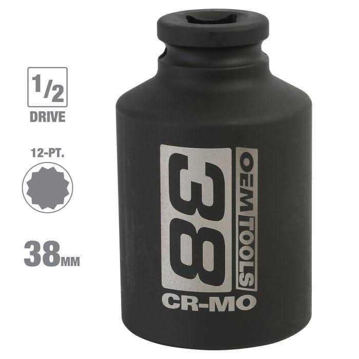 OEMTOOLS 24717 1/2 inch Drive 12 Pt. Axle Nut Socket - Image 3