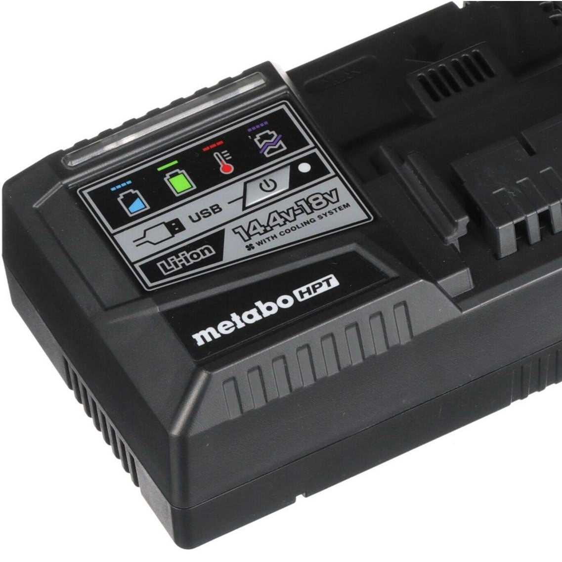 Metabo HPT 14.4-18V Rapid Charger with USB Port UC18YSL3M - Image 3