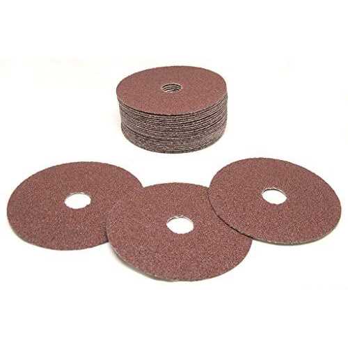 Benchmark Abrasives Aluminum Oxide Resin Fiber Grinding and Sanding Discs Wood, and Fiberglass 7/8 Arbor - Image 3