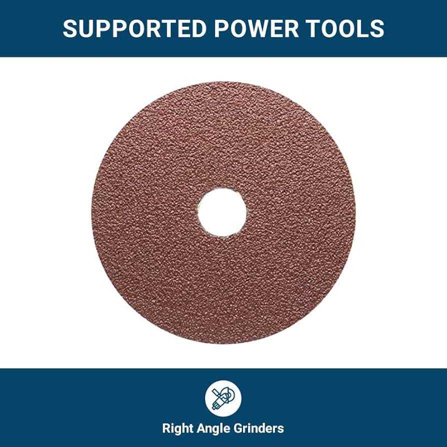 Benchmark Abrasives Aluminum Oxide Resin Fiber Grinding and Sanding Discs Wood, and Fiberglass 7/8 Arbor - Image 4
