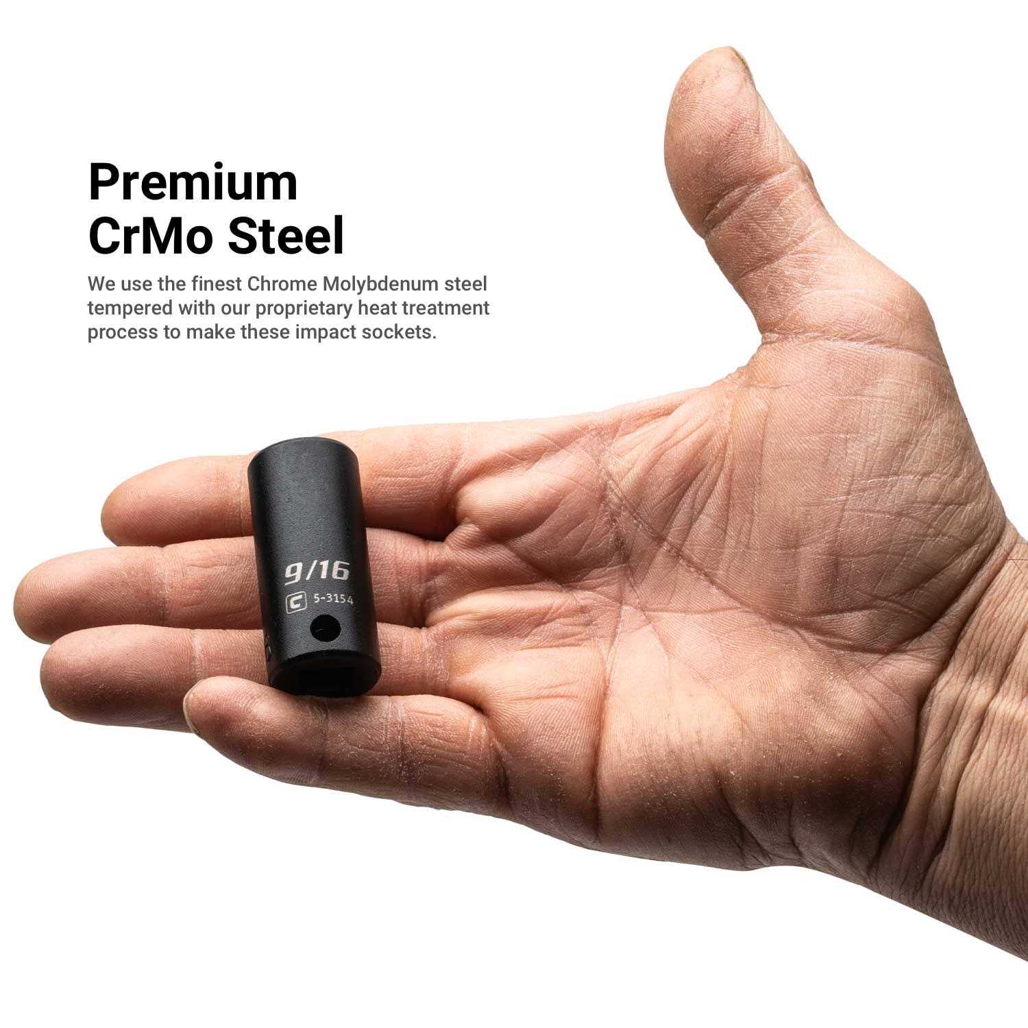 Capri Tools 3/8 in. Drive Shallow, Semi-Deep and Deep Impact Socket Set - Image 3