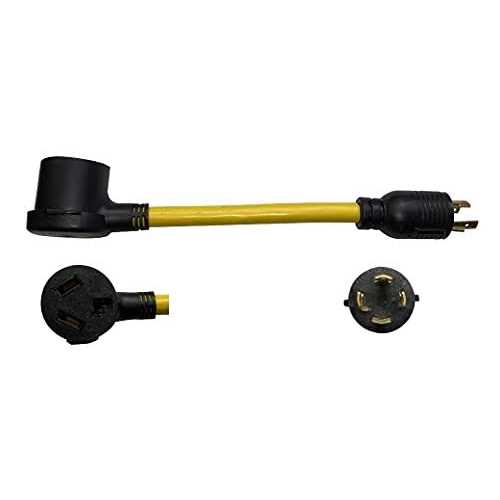 ONETAK NEMA L14-30P to 10-30R 240V 30 Amp 4 Prong Twist Lock Male Plug to 3 Prong Female Outlet Receptacle Generator Welder Dryer Power Cord Adapter - Image 4