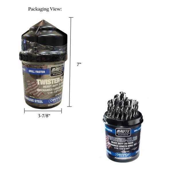 Champion Cutting Twister-XL28 29-pc Brute Twister Drill Set - Image 4