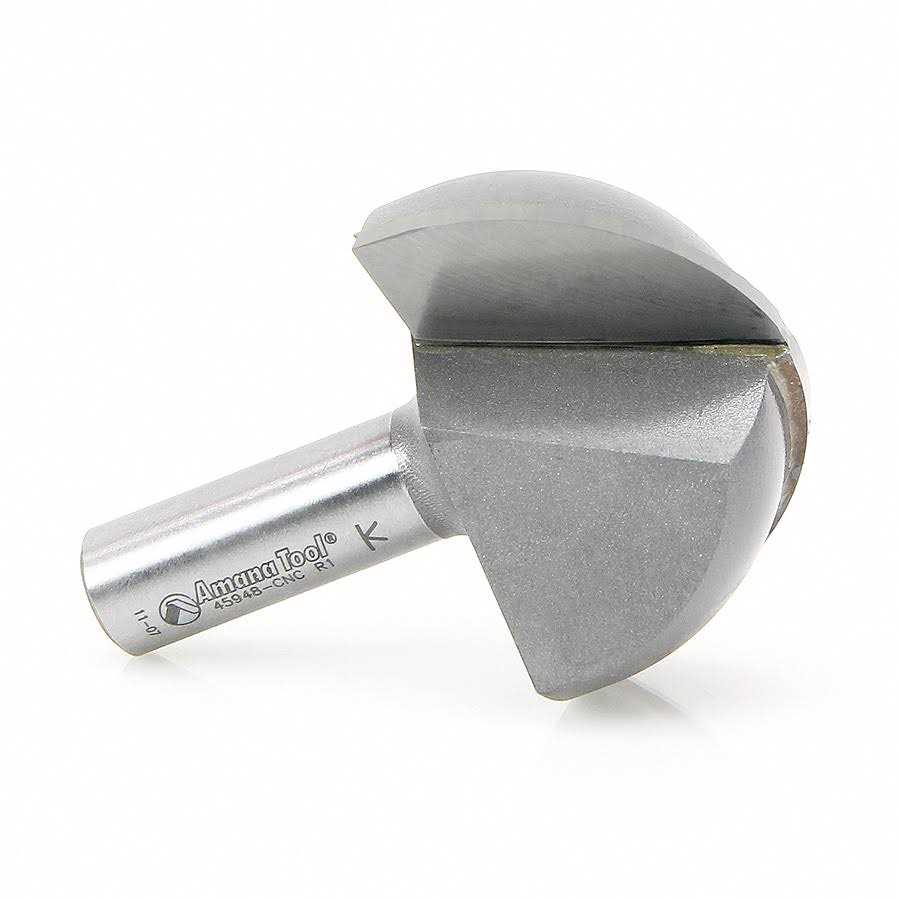 Amana Tool 45948-CNC Carbide Tipped Core Box 1 Inch R x 2 Inch D x 1-1/4 CH x 1/2 SHK CNC Router Bit - Image 3