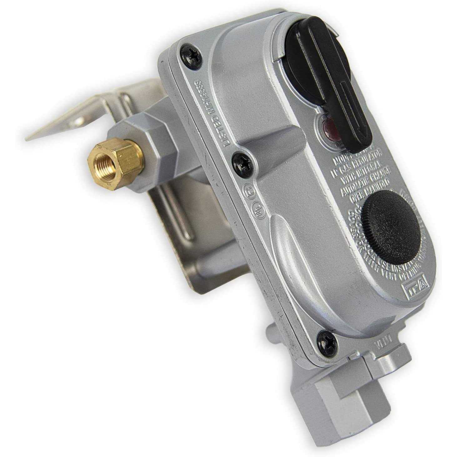 Flame King KT15ACR6 2-Stage Auto Changeover LP Propane Gas Regulator with Two 15-inch Pigtails for RVs - Image 4