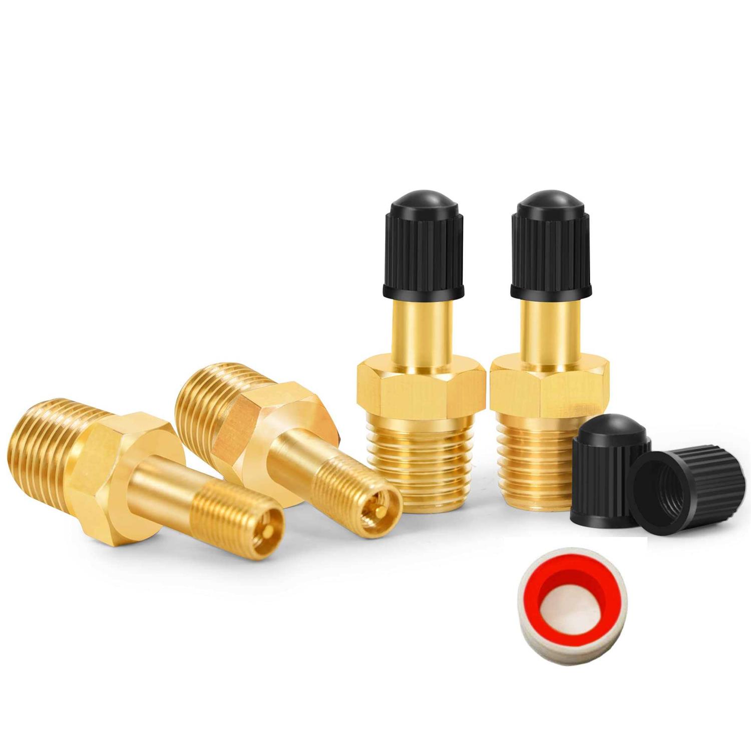 Godeson Tank Valve Anti-Corrosion Brass Schrader Valve NPT,Using with Air Compressor Tanks
