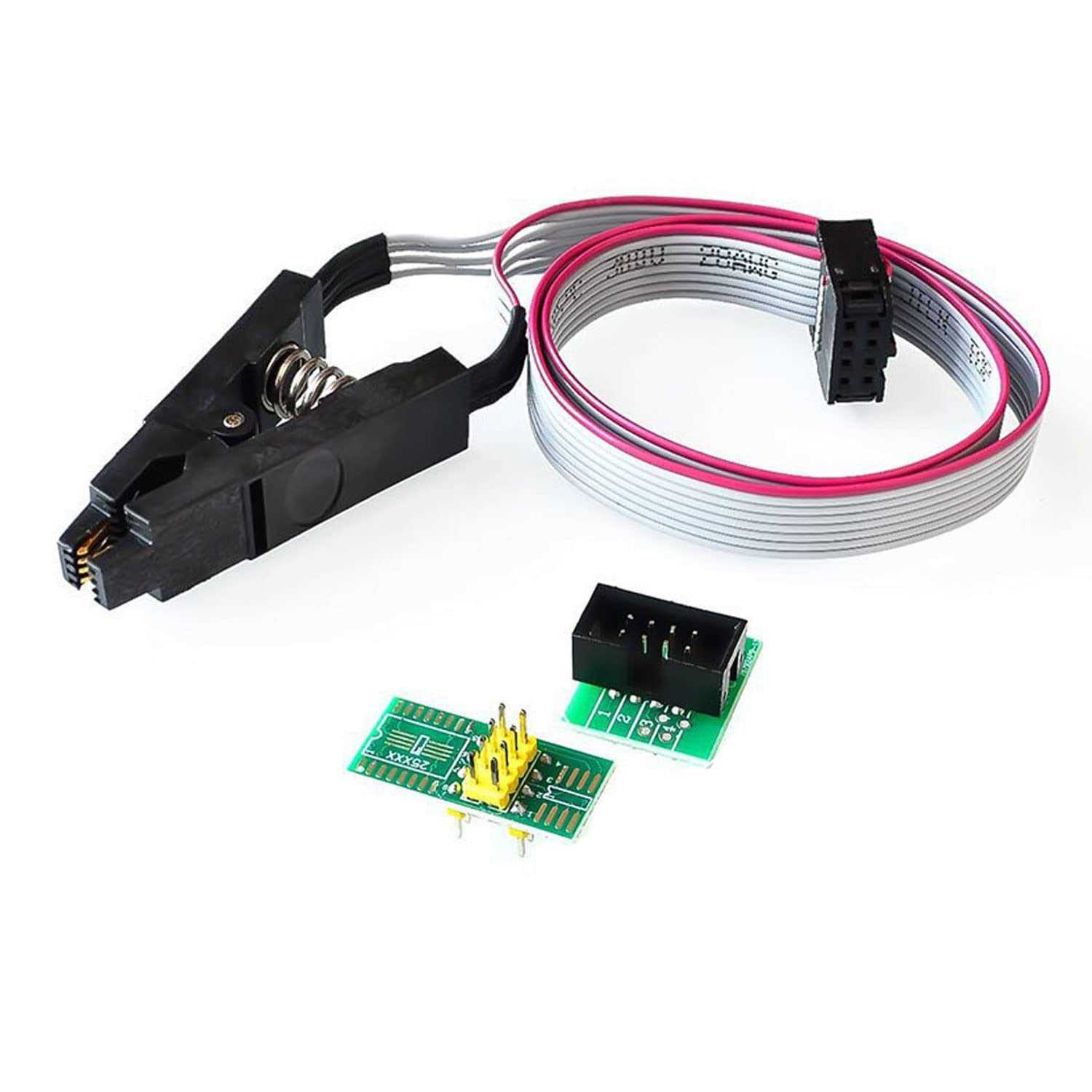 WWZMDiB CH341A Programmer & Removable SOP8 Test Clips Organizer SOIC8 SOP8 Flash Chip IC Test Clips Socket CH341A 24 25 Series EEPROM Flash BIOS USB - Image 3