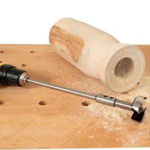 Peachtree Woodworkin 10A Long Forstner Bit Extension for Adding Over 8 of Drilling Depth to Your Forstner Bit. for Wood Turners - Image 5