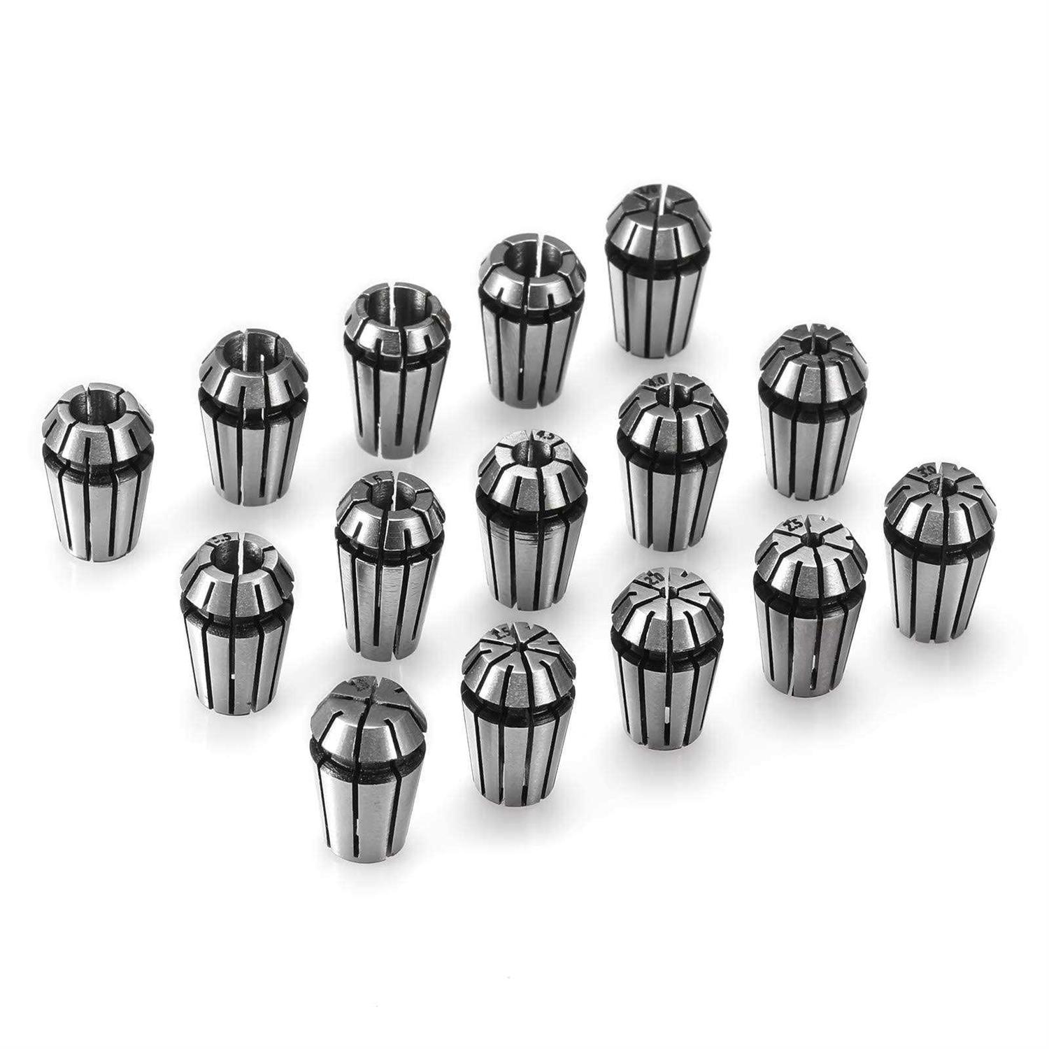 Genmitsu 15pcs ER11 Precision Spring Collet Set for CNC Engraving Milling Lathe Chuck Tool
