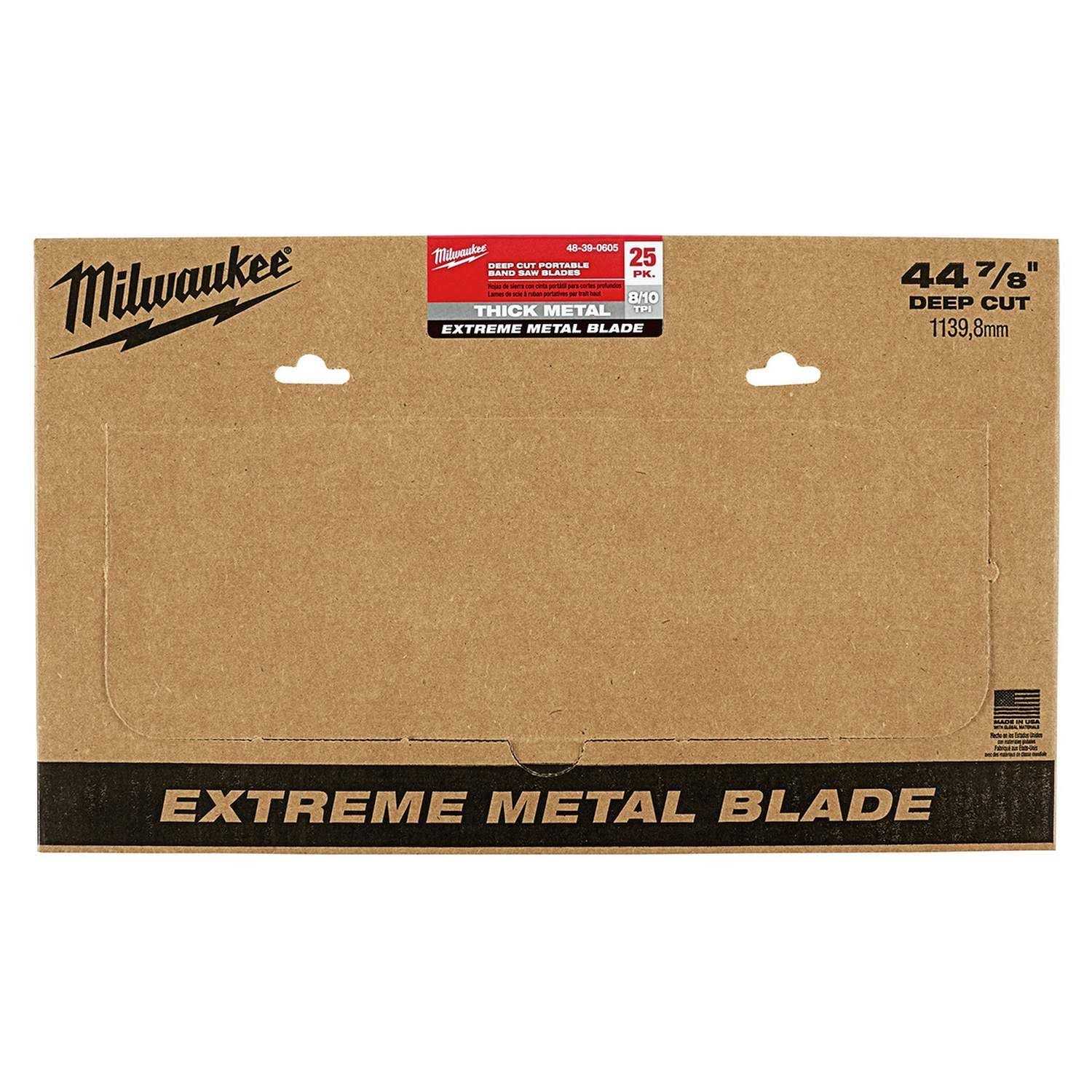 Milwaukee 48-39-0605 Extreme Thick Metal Band Saw Blades 25PK Deep Cut - Image 3