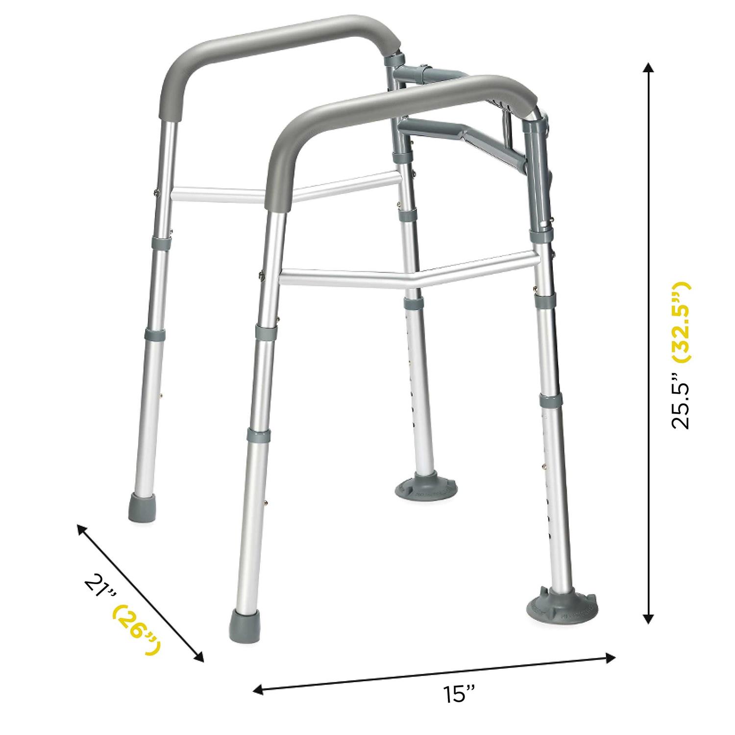 Medical king Toilet Safety Rail Adjustable Detachable Toilet Safety Frame with Handles Heavy-Duty Toilet Safety Rails Stand Alone - Image 2