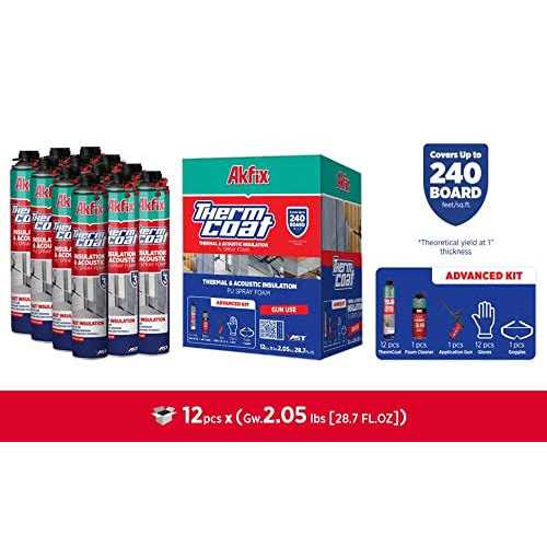 Akfix Thermcoat Spray Foam Insulation Kit Insulation Foam Spray - Image 5
