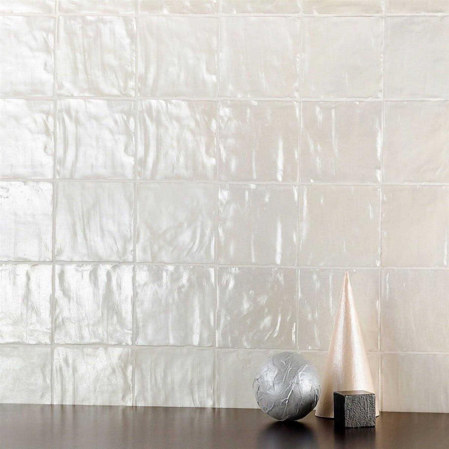 Amagansett 4 x 4 Satin Finish Handmade Look Wall Tile Ivy Hill Tile - Image 5