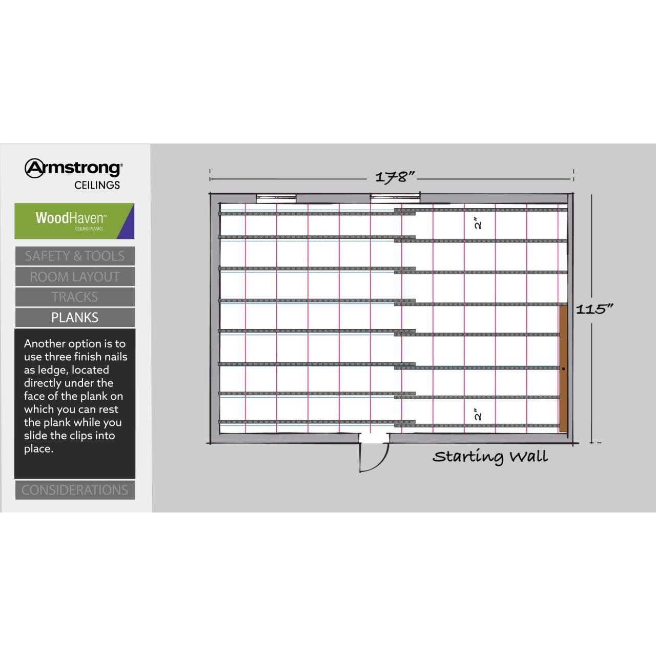 Armstrong Ceilings Woodhaven 5 in. x 7 ft White Tongue and Groove Ceiling Plank - Image 4