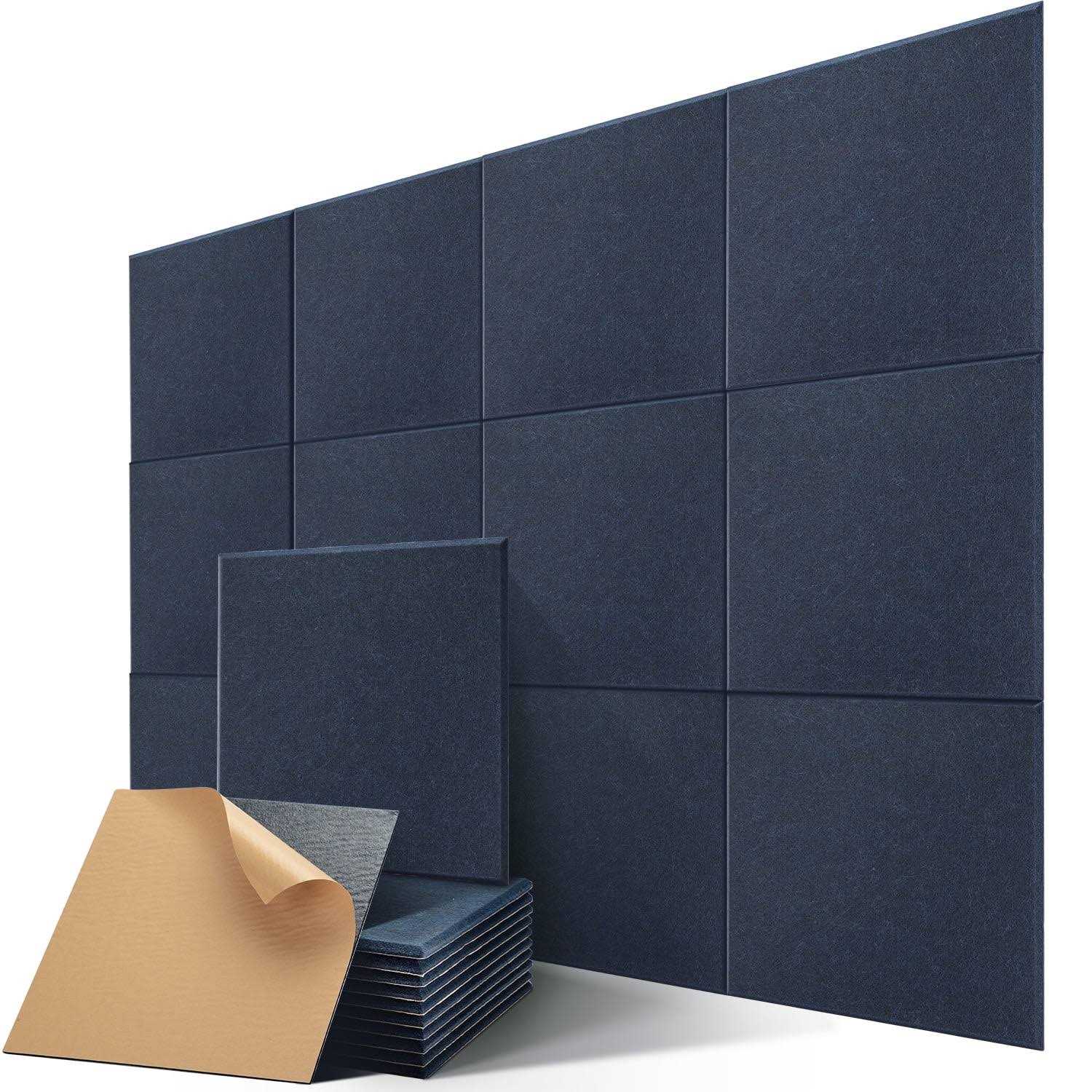 Soundproof Wall Panels Kuchoow Acoustic Panels Self-Adhesive 12 Pack Acoustic Wall Panels High Density - Image 3