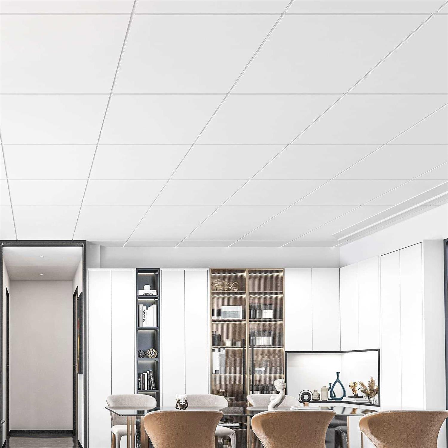 Art3d 24-Pack Smooth Drop Ceiling Tile 2ft x 2ft Fire-Rated, Waterproof, Reusable - Image 3