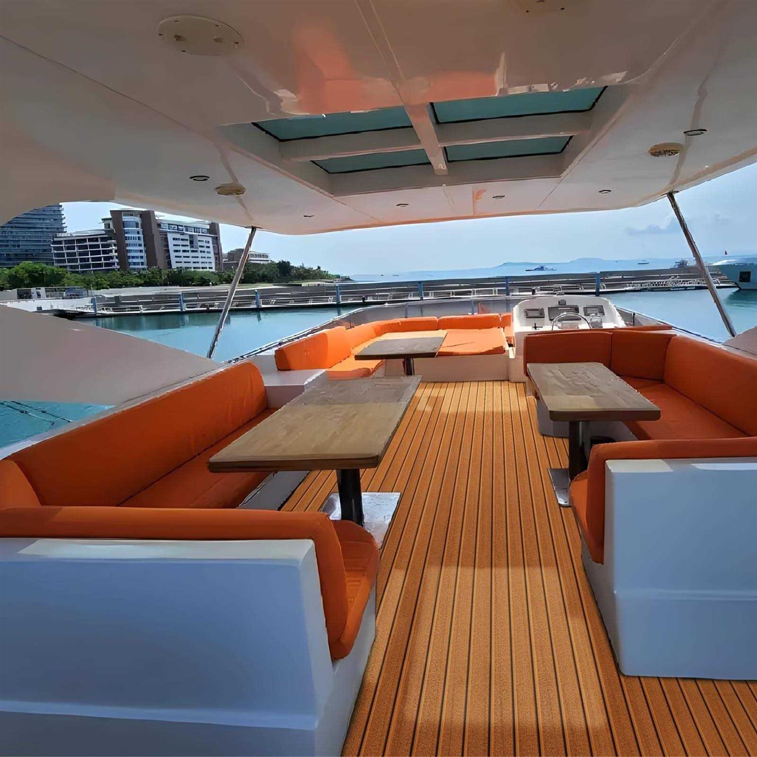 KXKZREN Self-Adhesive EVA Foam Decking Sheet Pad Anti-Skid Faux Teak Synthetic Yacht Marine Boat Flooring Mat Accessories - Image 3