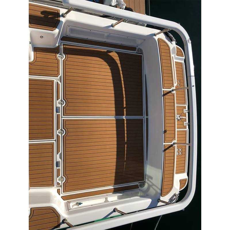 KXKZREN Self-Adhesive EVA Foam Decking Sheet Pad Anti-Skid Faux Teak Synthetic Yacht Marine Boat Flooring Mat Accessories - Image 5