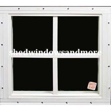 Unknown Square Shed Window 12' X 12' White Flush Mount Playhouse Windows Chicken Coop Windows - Image 3