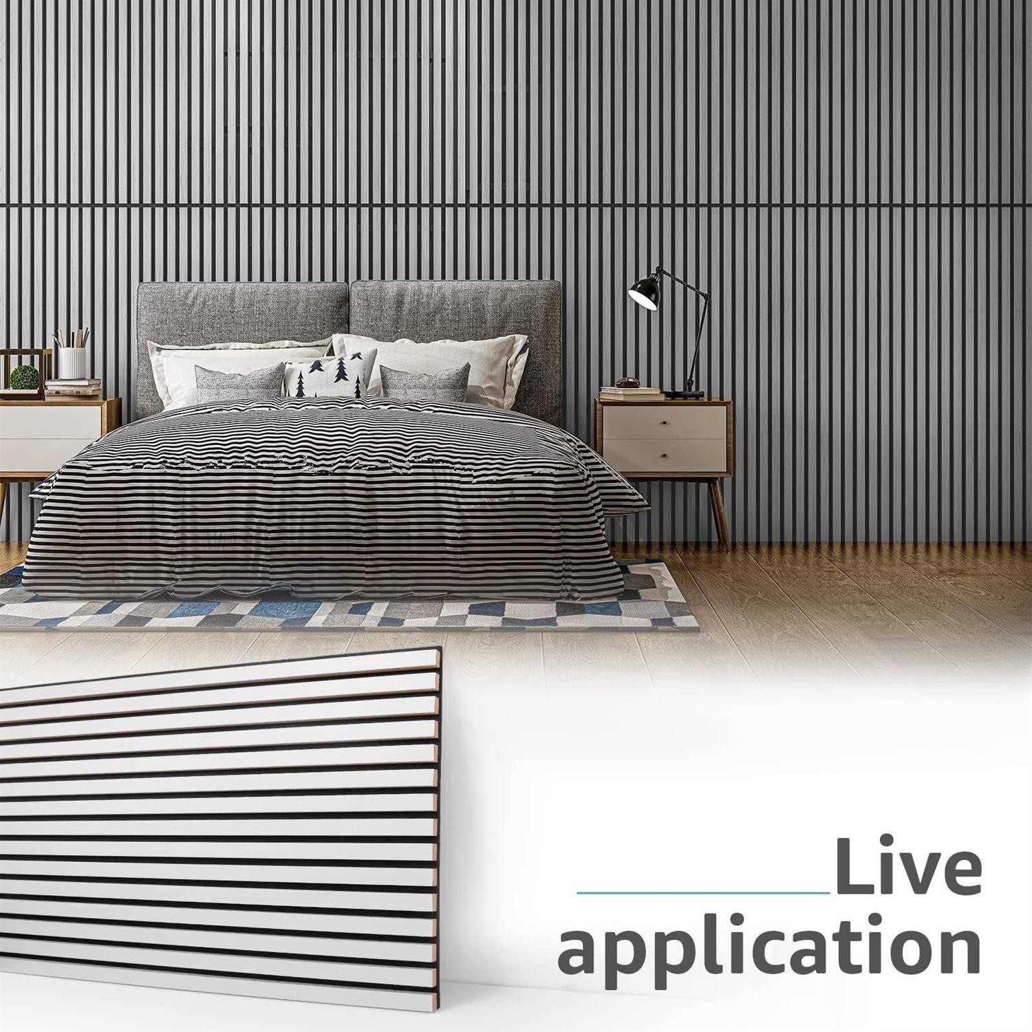 Art3d 2 Wood Slat Acoustic Panels for Wall and Ceiling - Image 4