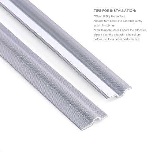Mopms Draft Stopper Sweep Door Weatherproofing Stripping Window Seal Strip Self-adhisive Soundproof Seal Strip Cuttable Window Weather Stripping Lengt - Image 5