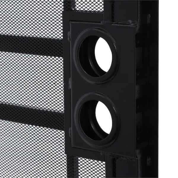 Titan 80 in. Arcada Surface Mount Outswing Steel Security Door with Expanded Metal Screen - Image 3