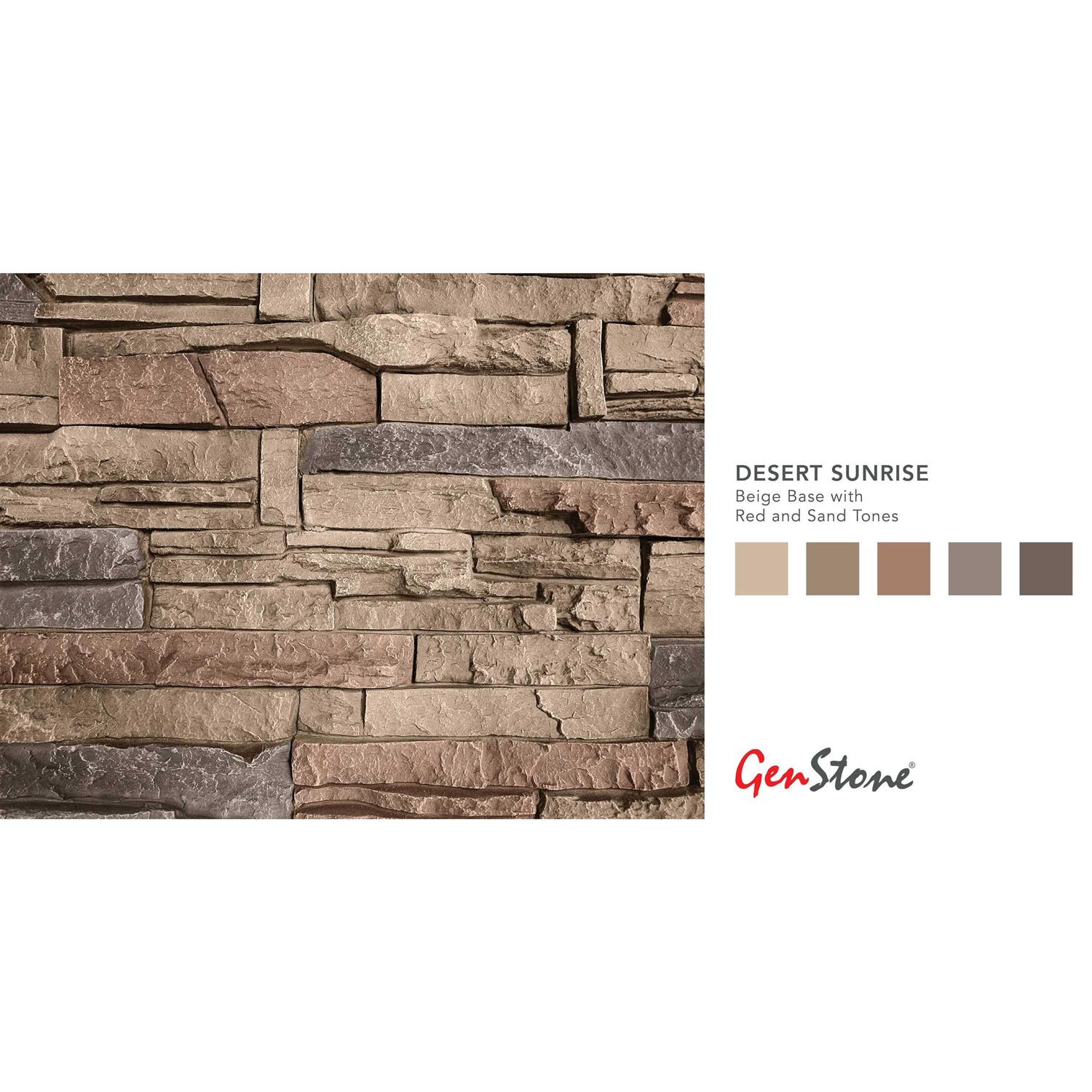GenStone Faux Stacked Stone 90 Degree Outside Corner - Image 4