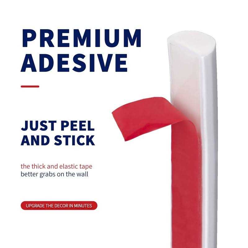 Art3dwallpanels 10 Ft Flexible Peel and Stick Trim Molding for Backsplash Tile Edge - Image 4