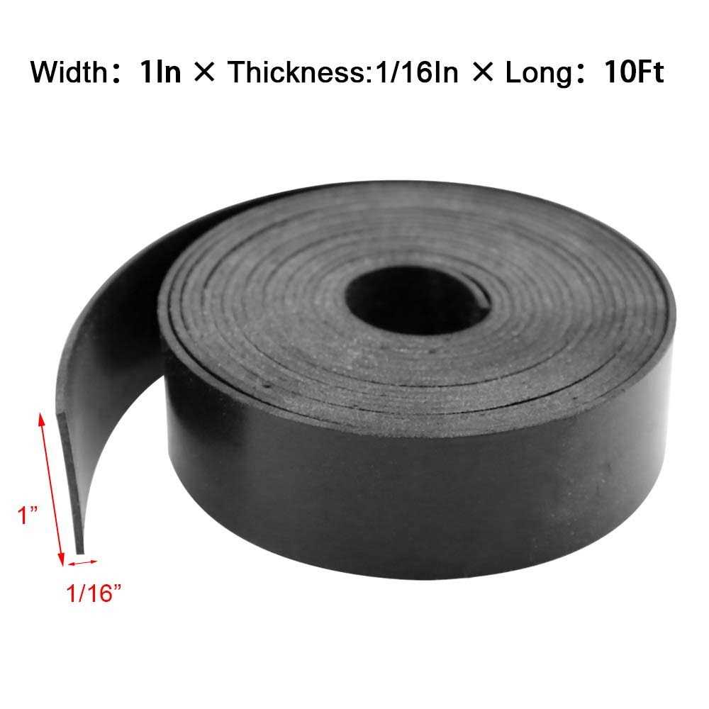VUAOHIY Neoprene Rubber Strips Solid Rubber Rolls Neoprene Solid Rubber Sheet for DIY Gasket - Image 3