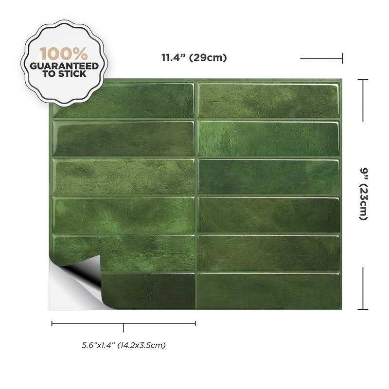 Smart Tiles Peel and Stick Backsplash 5 Sheets of 11.43 x 9 - Image 3